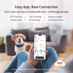Dog Collar, the most advanced dog wireless fence with AI analysis, precise positioning, 5-day battery life and IP68 waterproof function, provides a flexible virtual fence for dogs